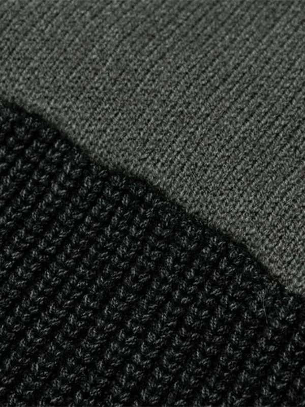 Men's Oversized Sweater Long Sleeve  Casual Knitted Pullover Sweater Crewneck Contrast Fine Knitted Sweaters - Image 5