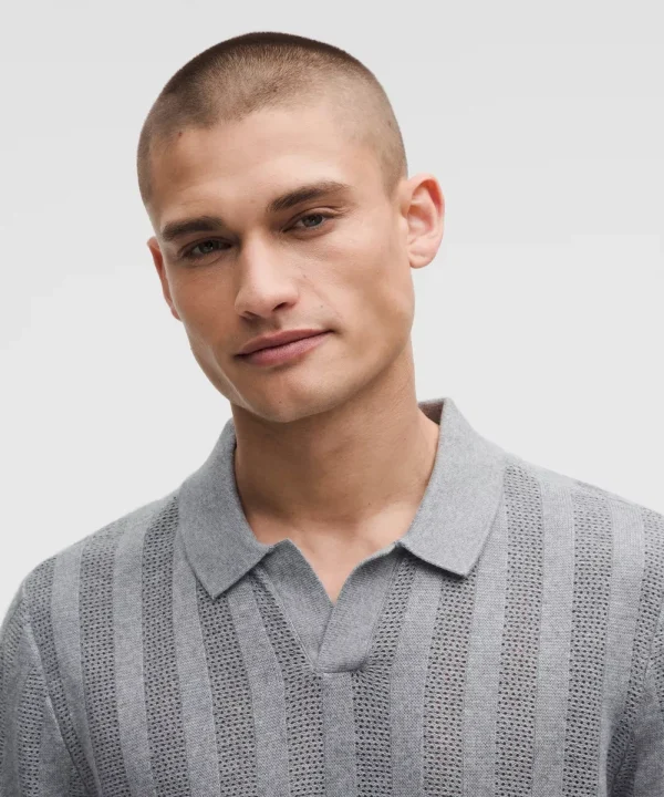 Casual Man''s Cotton-Blend Short-Sleeve Polo Graph - Image 2