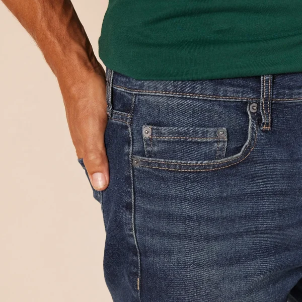 Men's Casual Slim-Fit Athletic Fit Stretch and Breathable Jeans - Image 3