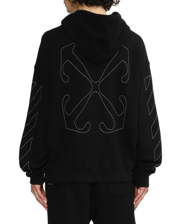 100%  Man's High Quality Cotton Black Drawstring Casual Hoodie - Image 3