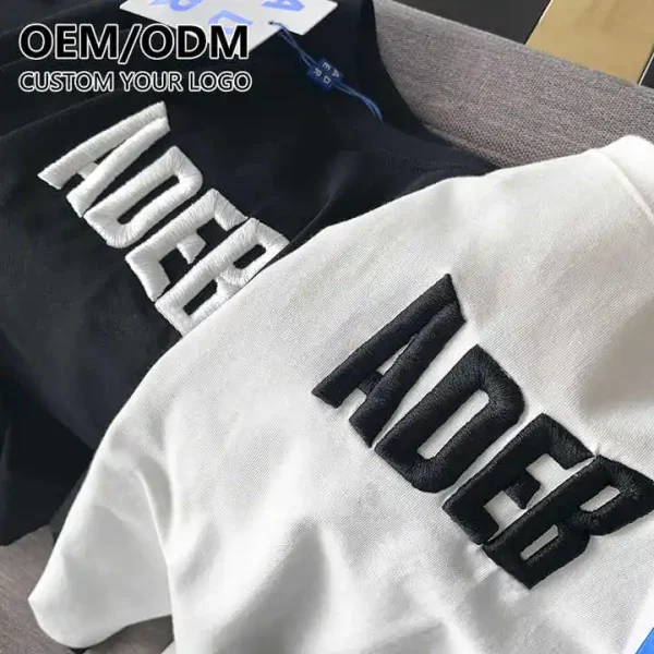 High Quality Tee Shirt Embroidered T Shirt Men's Luxury Tshirt Embroidery Printing Your T-shirts - Image 3